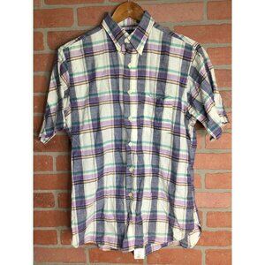 Country Traditionals by Pendleton Mens Button Up Shirt Short Sleeve Plaid Medium